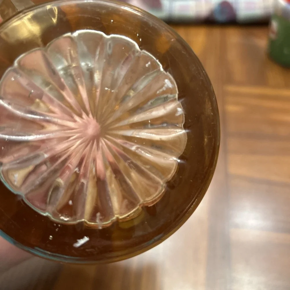 Us Glass Co Marigold Luster‎ Creamer Pitcher Depression